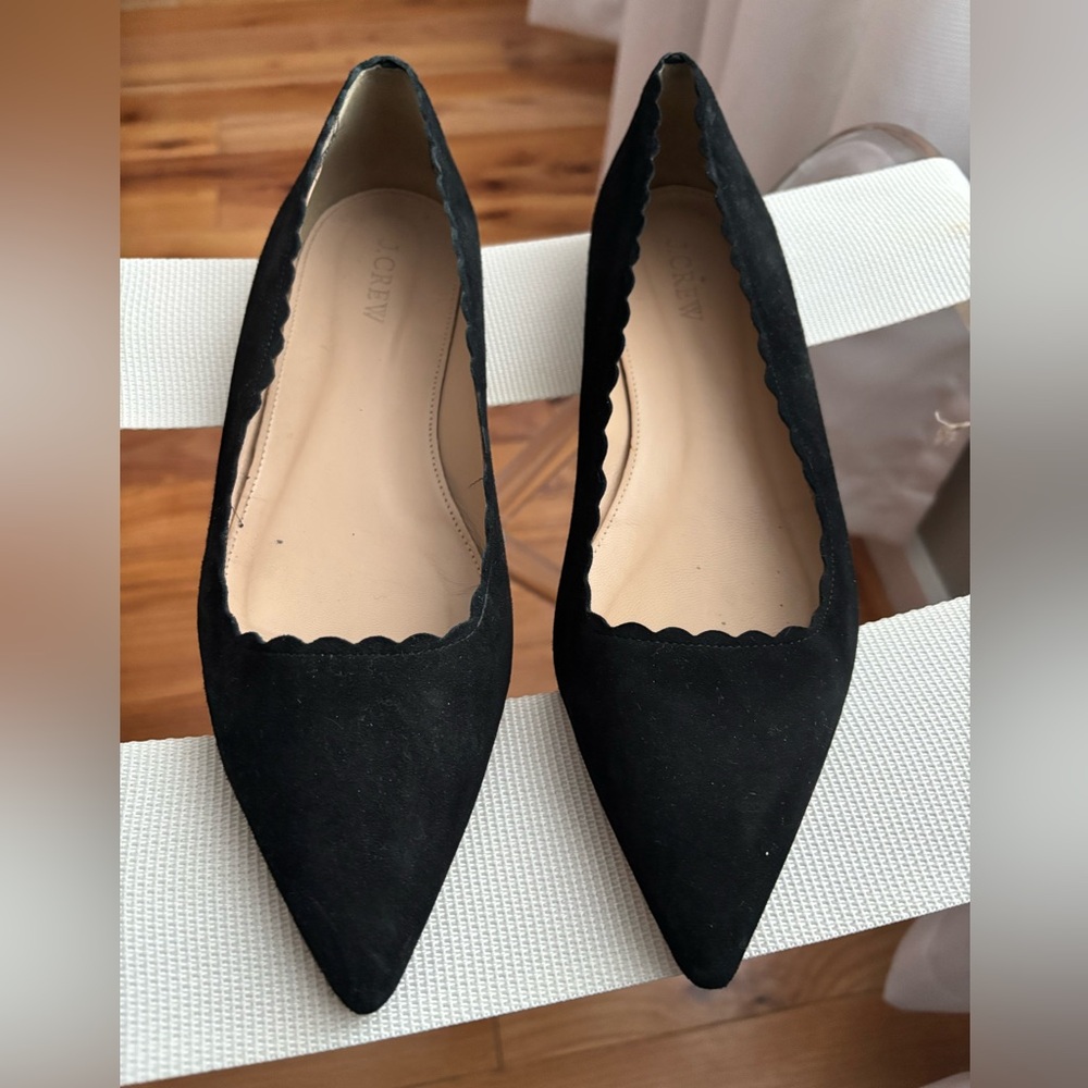 J Crew scalloped flats size 8